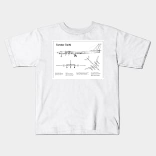 Tupolev Tu-95 Bear Bomber - BD Kids T-Shirt